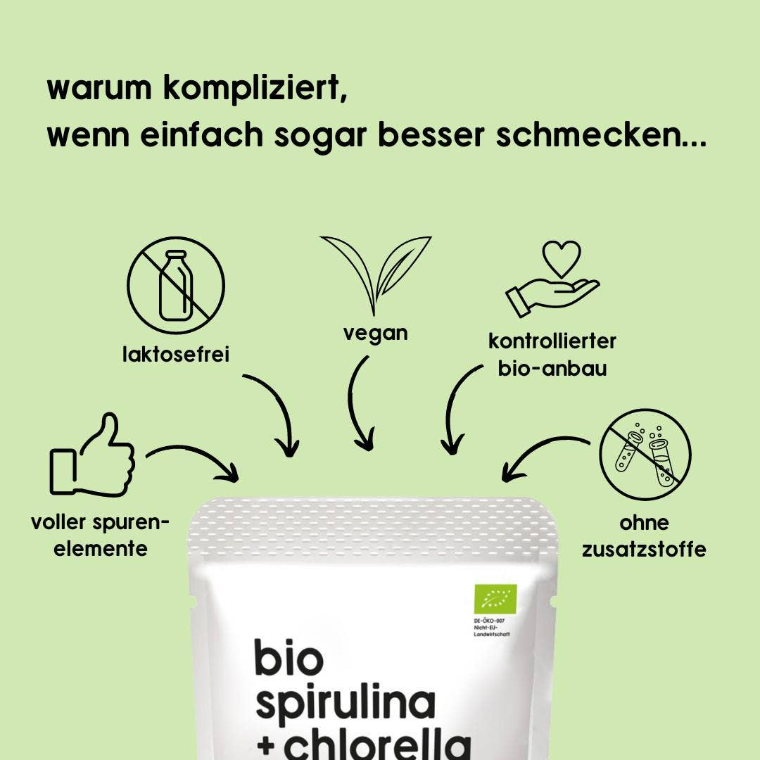 Organic Spirulina & Chlorella - 200 g