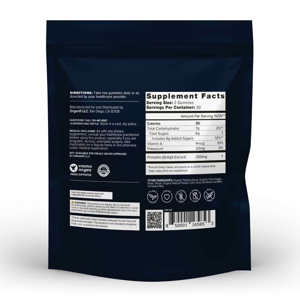 Shilajit Gummies: Black / Cinnamon/Vanilla / Cinnamon/Vanilla