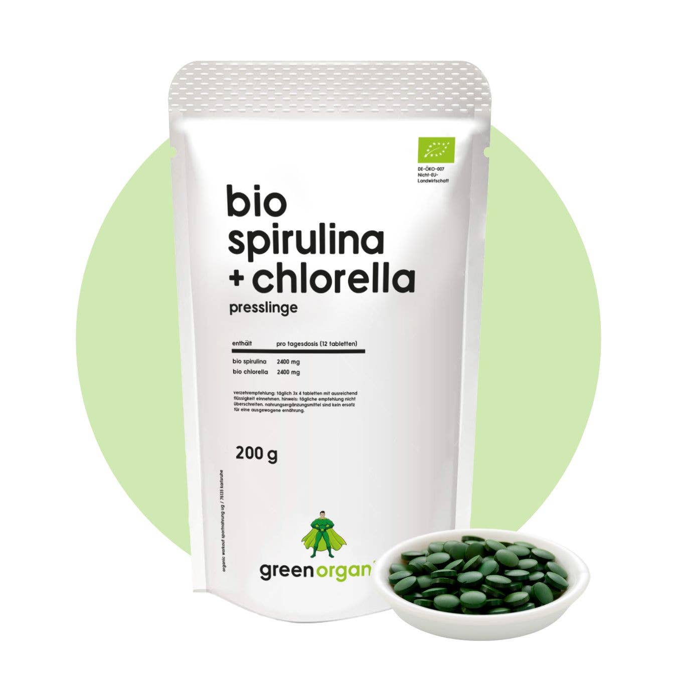 Organic Spirulina & Chlorella - 200 g