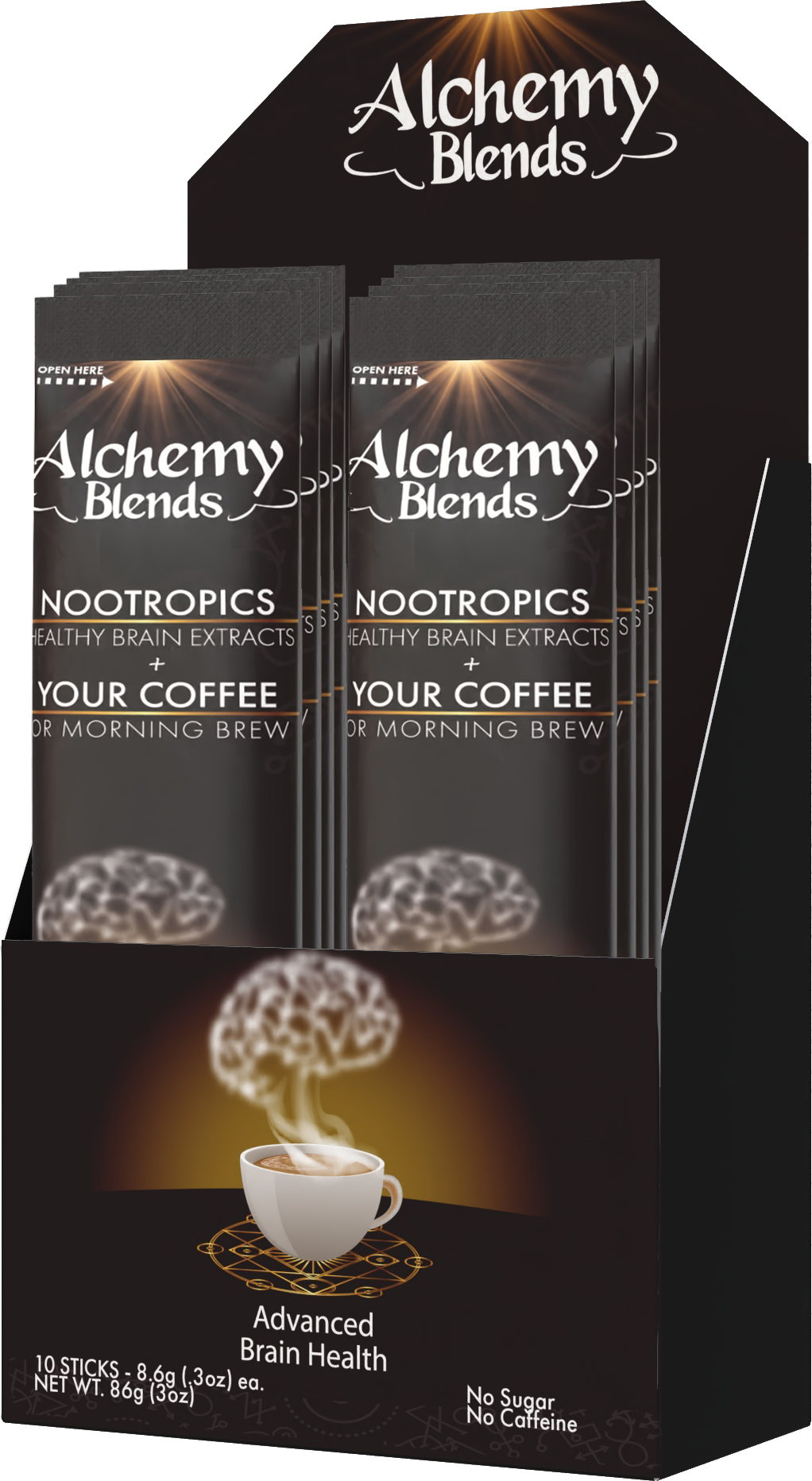 Alchemy Nootropic Stick Pack Boxes: Alchemy Blends