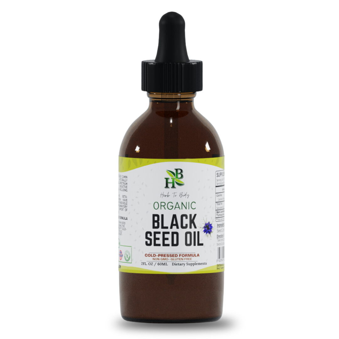 Organic Black Seed Oil (Cold-Pressed) - Bulk Wholesale Sizes: 2oz