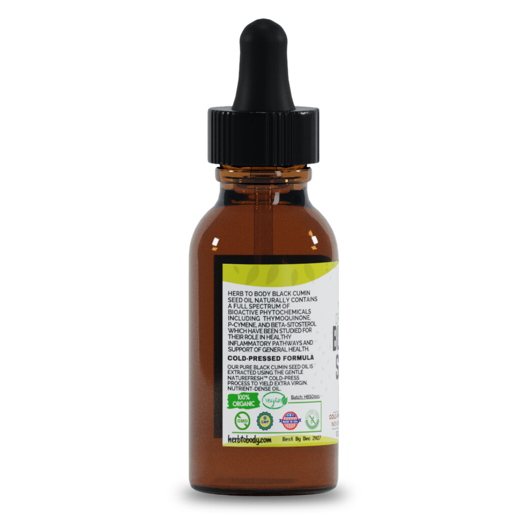Organic Black Seed Oil (Cold-Pressed) - Bulk Wholesale Sizes: 2oz