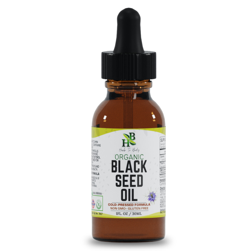 Organic Black Seed Oil (Cold-Pressed) - Bulk Wholesale Sizes: 16oz