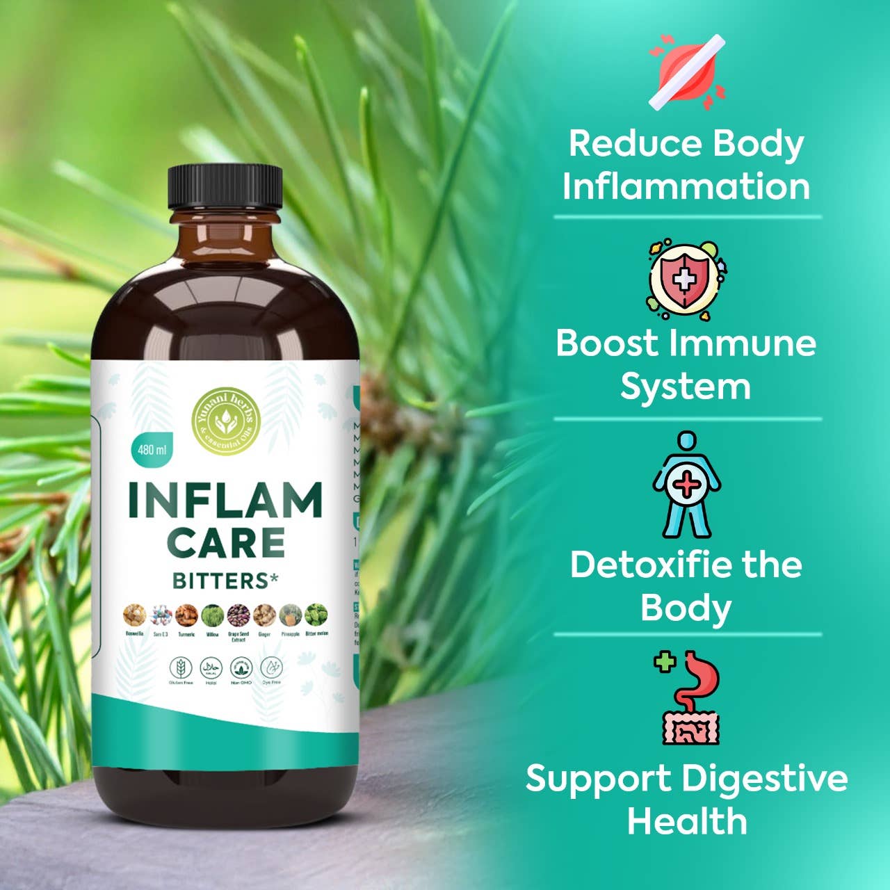 INFALM CARE Living Bitters 480mls