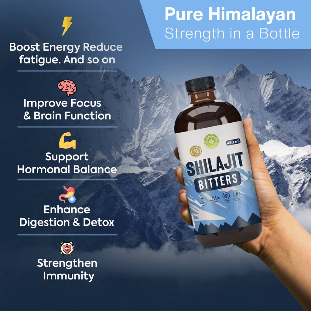 Shilajit Living Bitters 480 mls