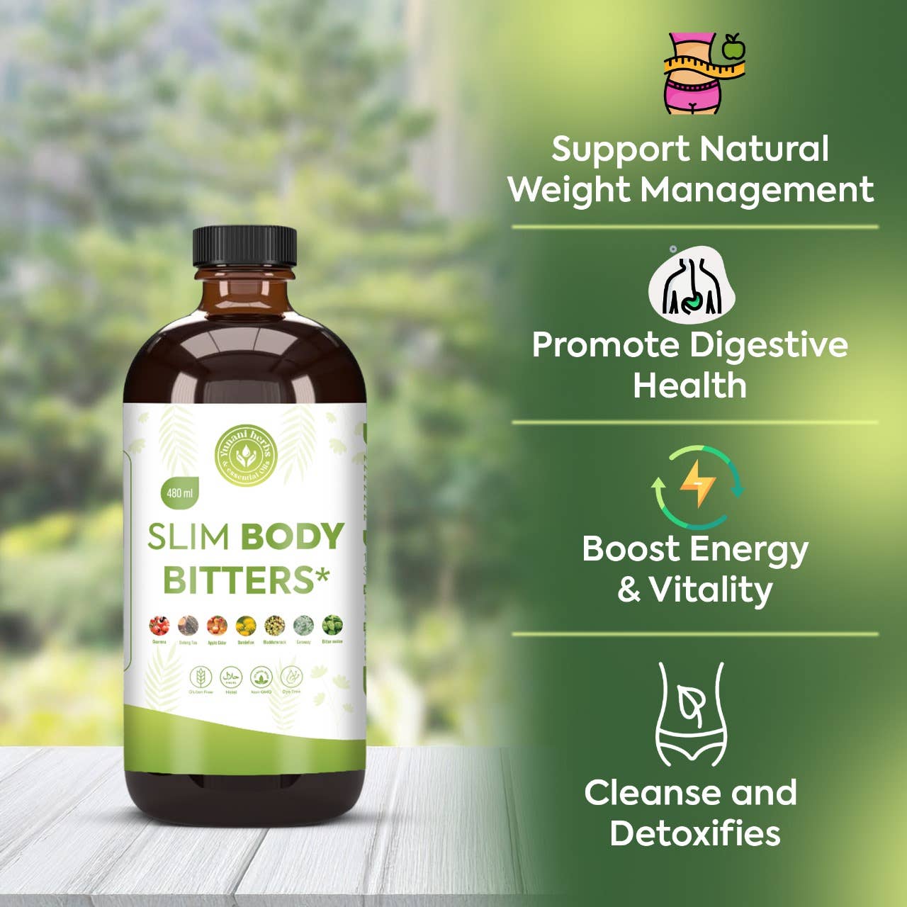 Slim Body living bitters 480mls