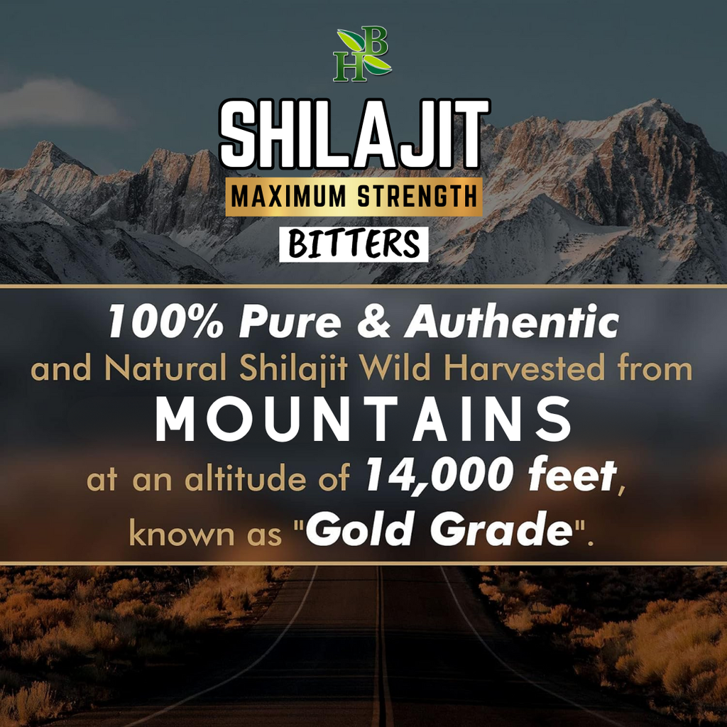 Shilajit Bitter 16oz | Himalayan Wildcrafted Herbal Tonic