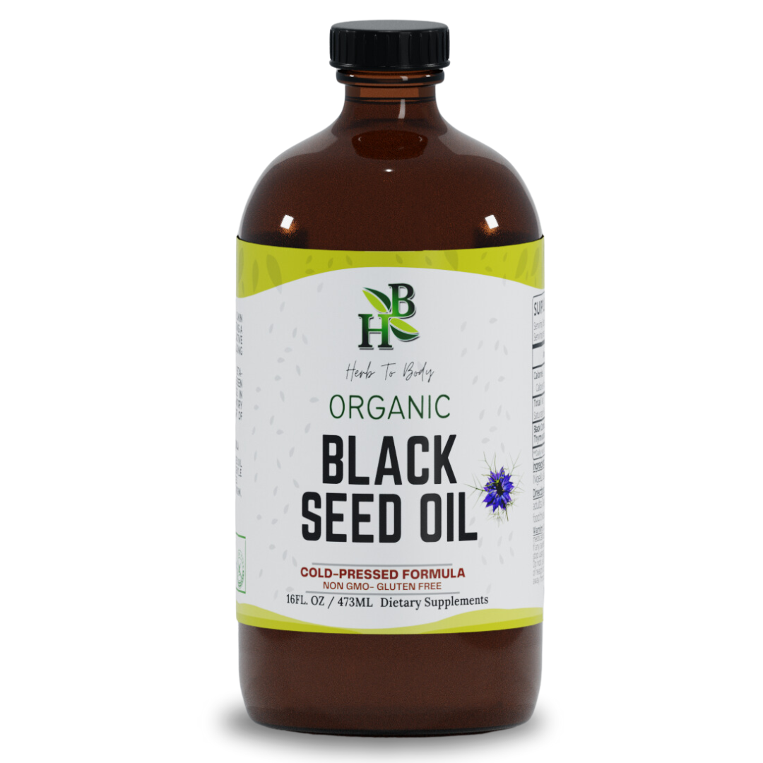 Organic Black Seed Oil (Cold-Pressed) - Bulk Wholesale Sizes: 2oz