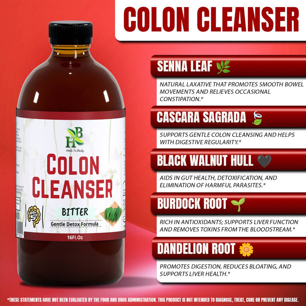 Colon Cleanser Bitter 16oz | Plant Based Digestive Bitter