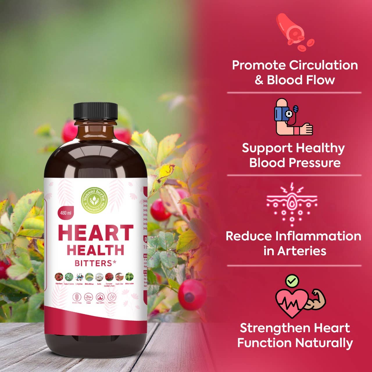 Heart Health living bitters 480mls
