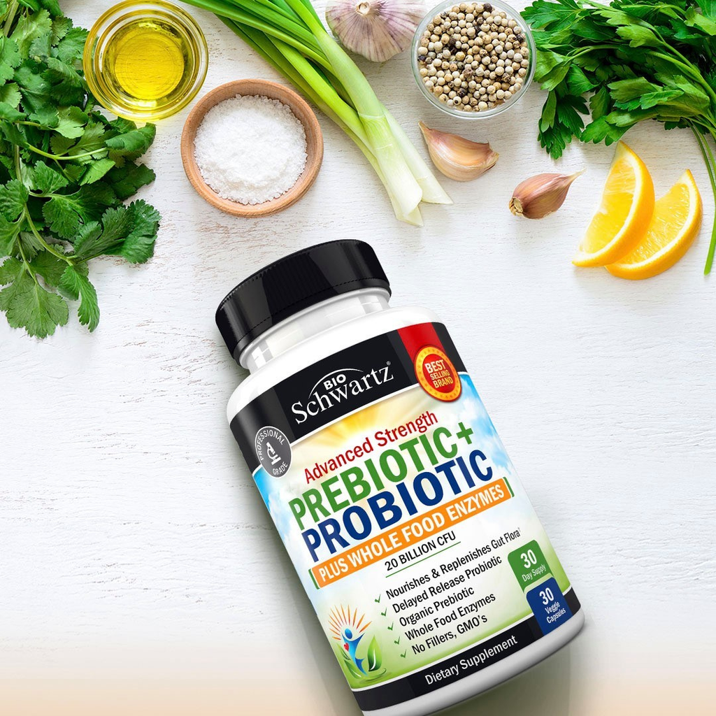Prebiotic & Probiotic: Digestive Health Enzymes (30 cap)