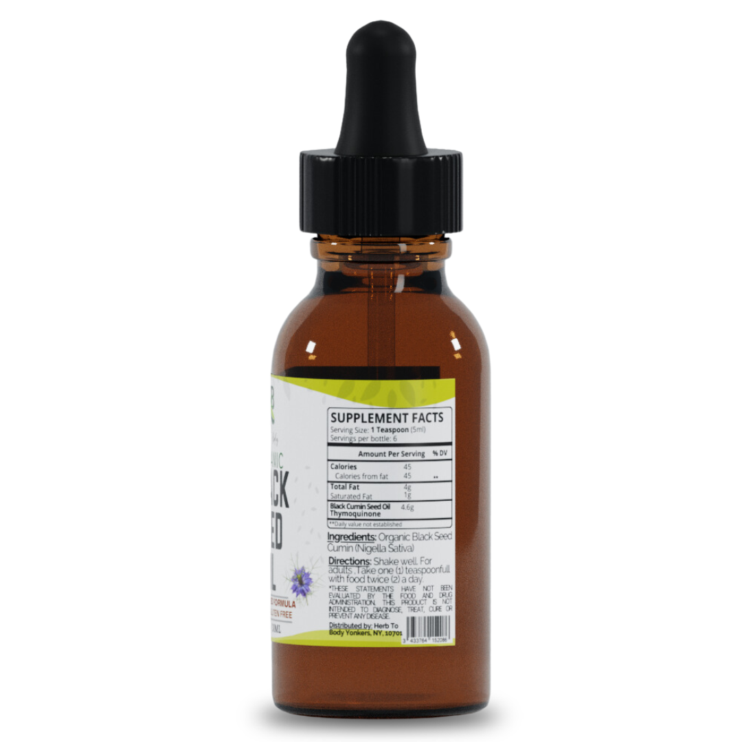 Organic Black Seed Oil (Cold-Pressed) - Bulk Wholesale Sizes: 2oz