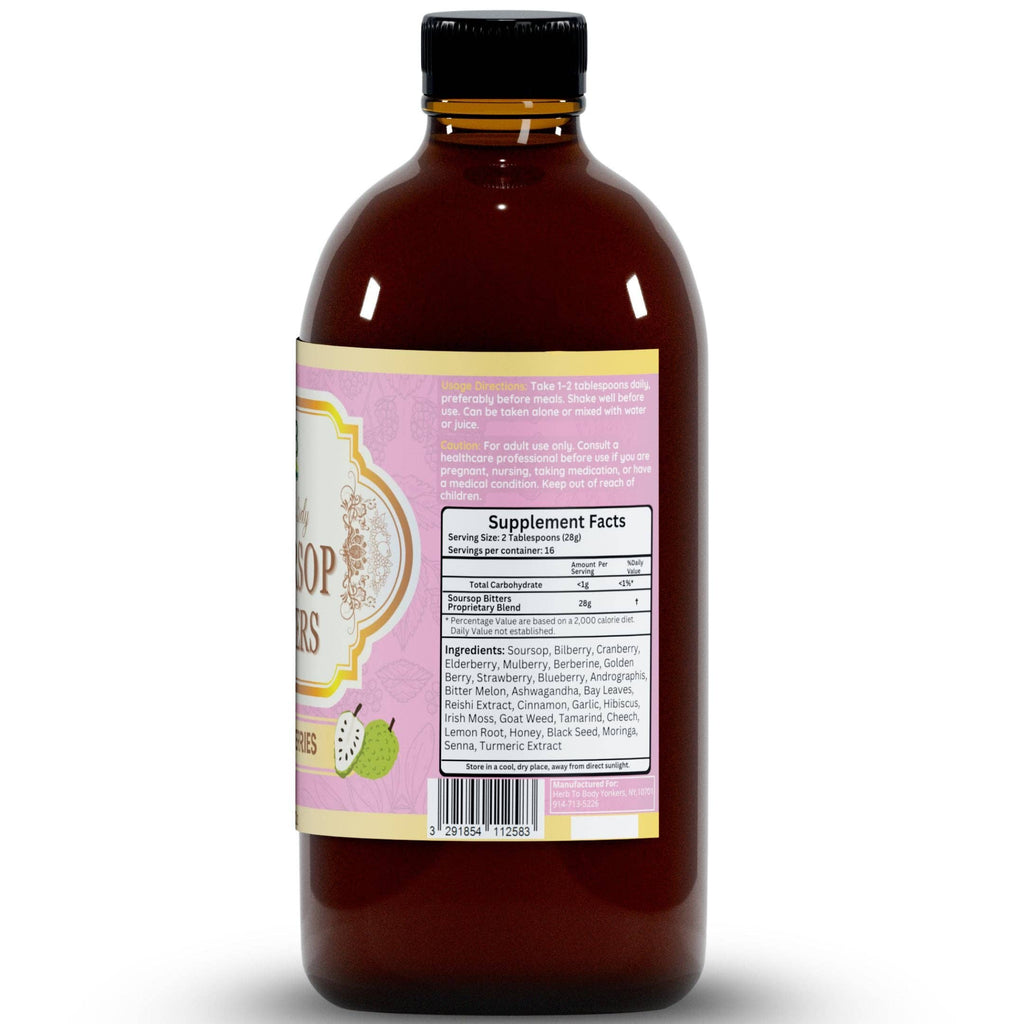 Soursop Bitters Mixed Berries 16oz | Immune & Gut Support