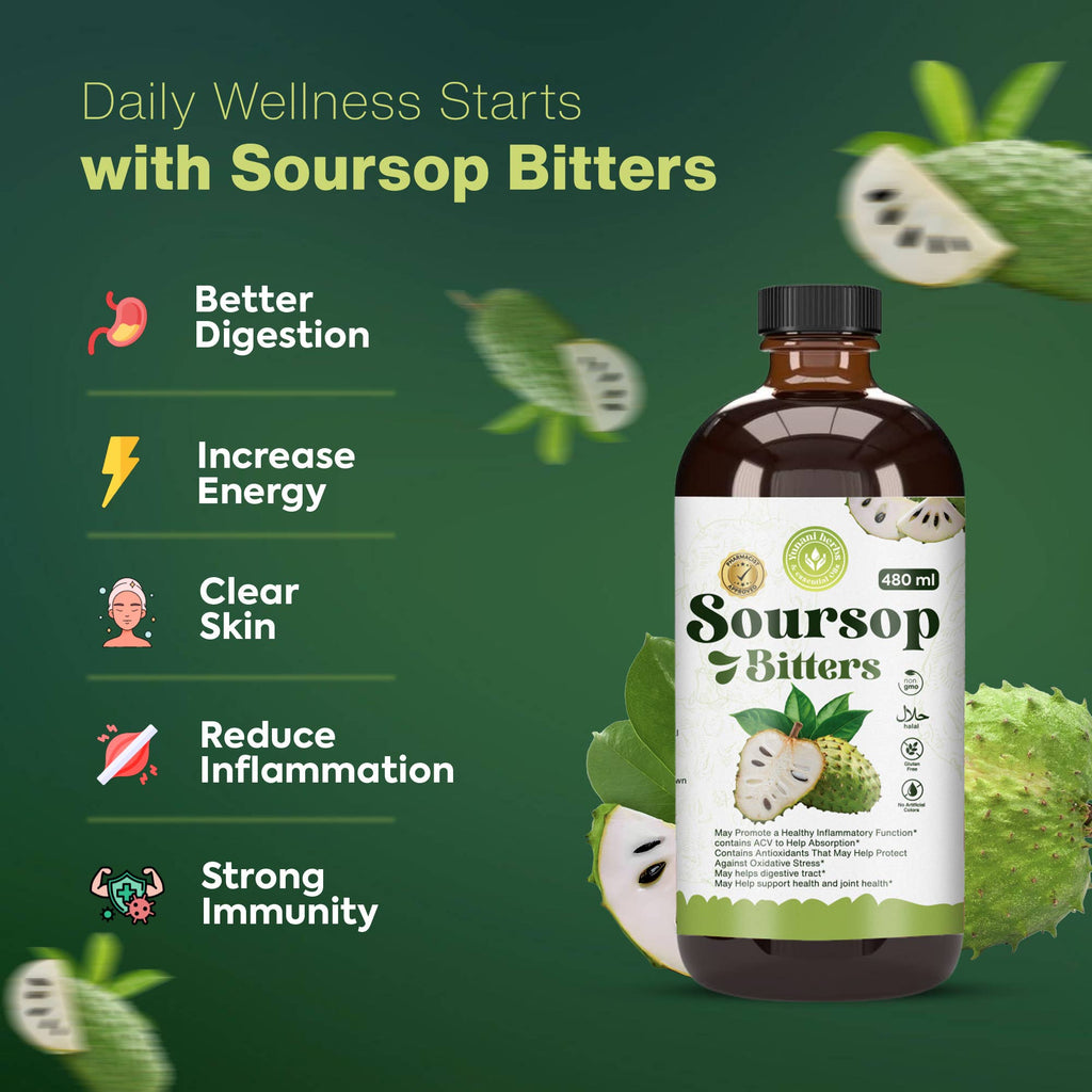 Soursop Living Bitters 480 mls