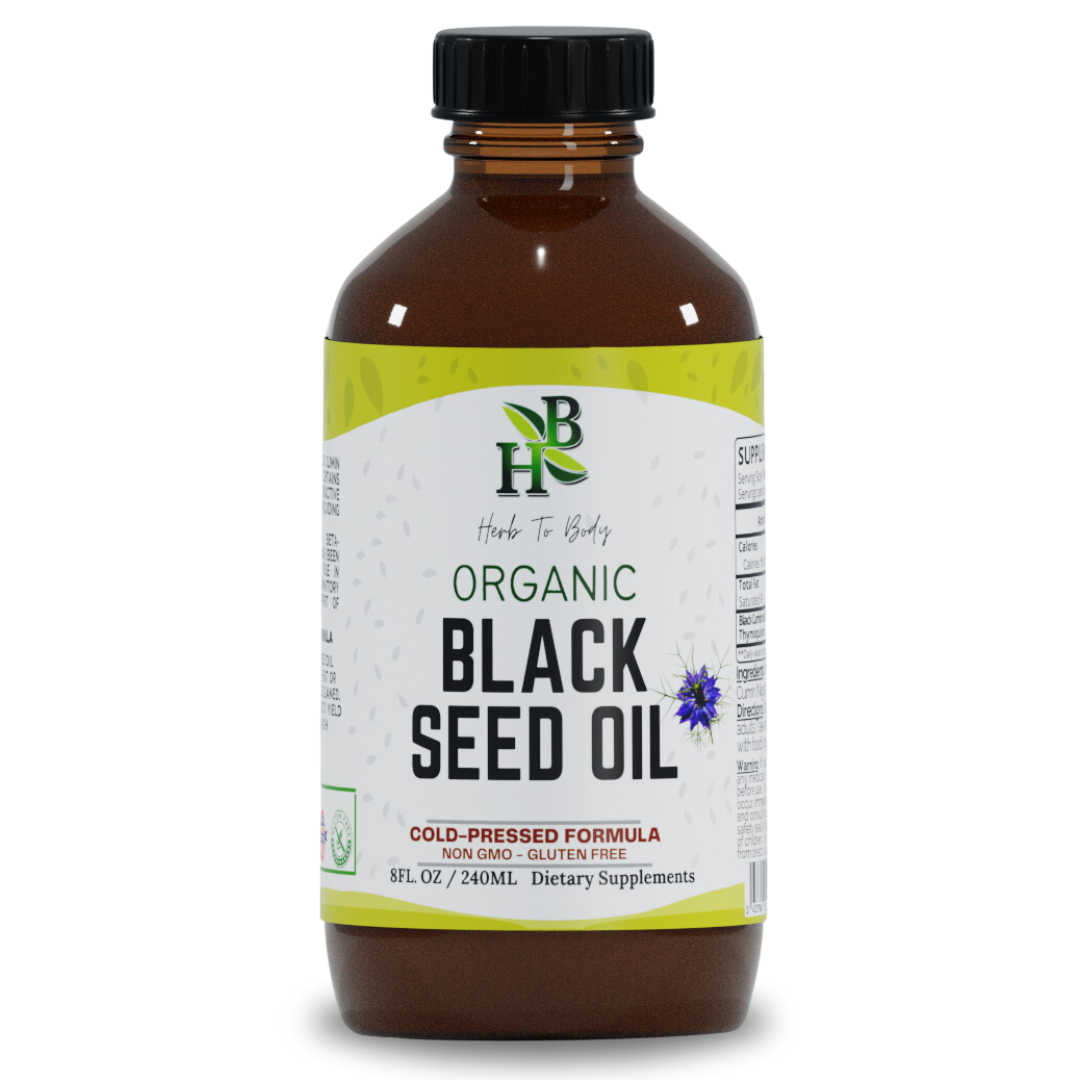 Organic Black Seed Oil (Cold-Pressed) - Bulk Wholesale Sizes: 2oz