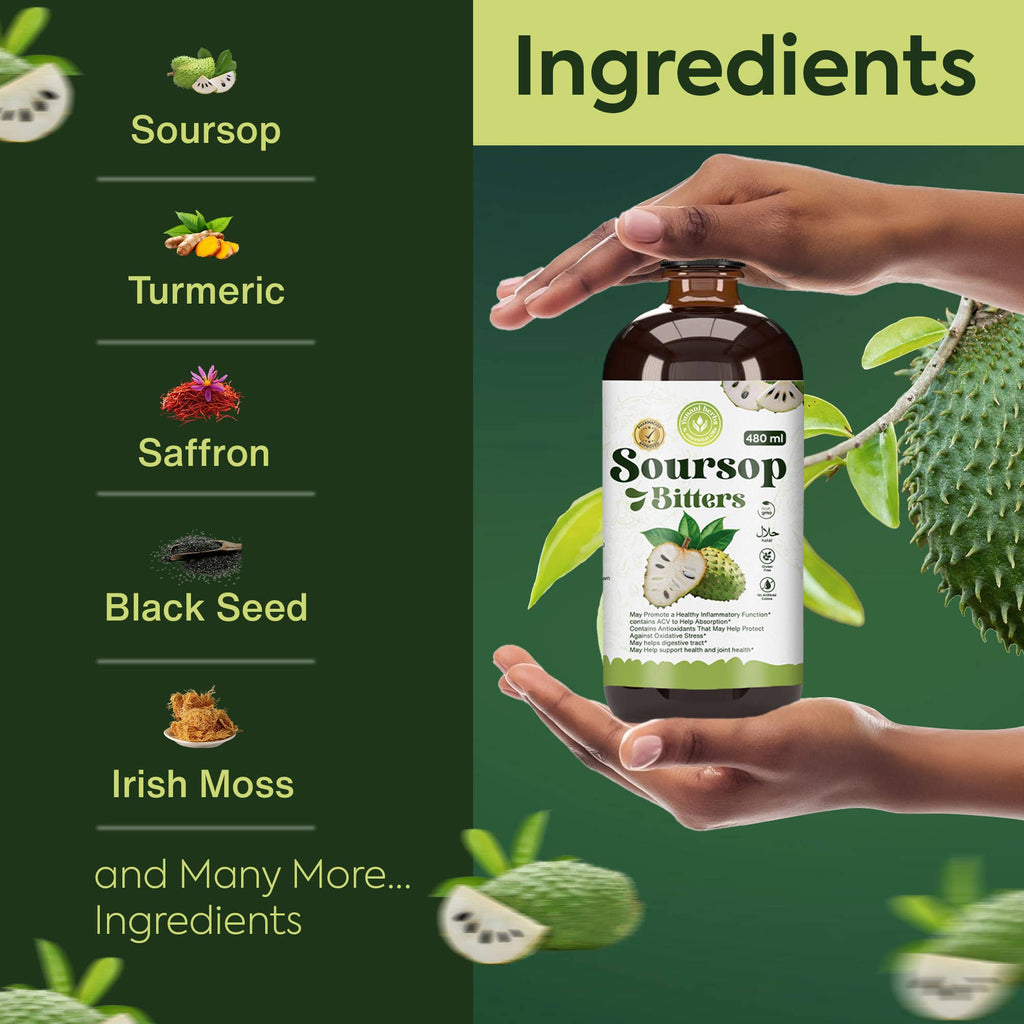 Soursop Living Bitters 480 mls