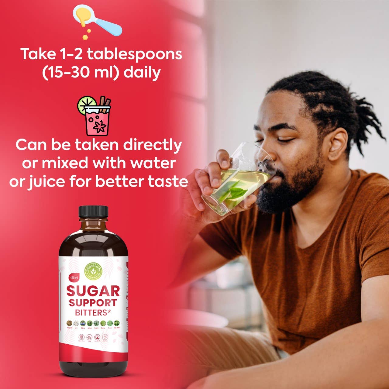 Sugar Support living bitters 480mls
