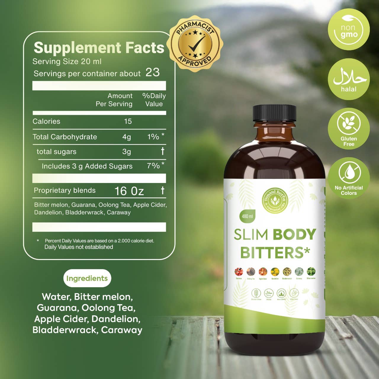 Slim Body living bitters 480mls