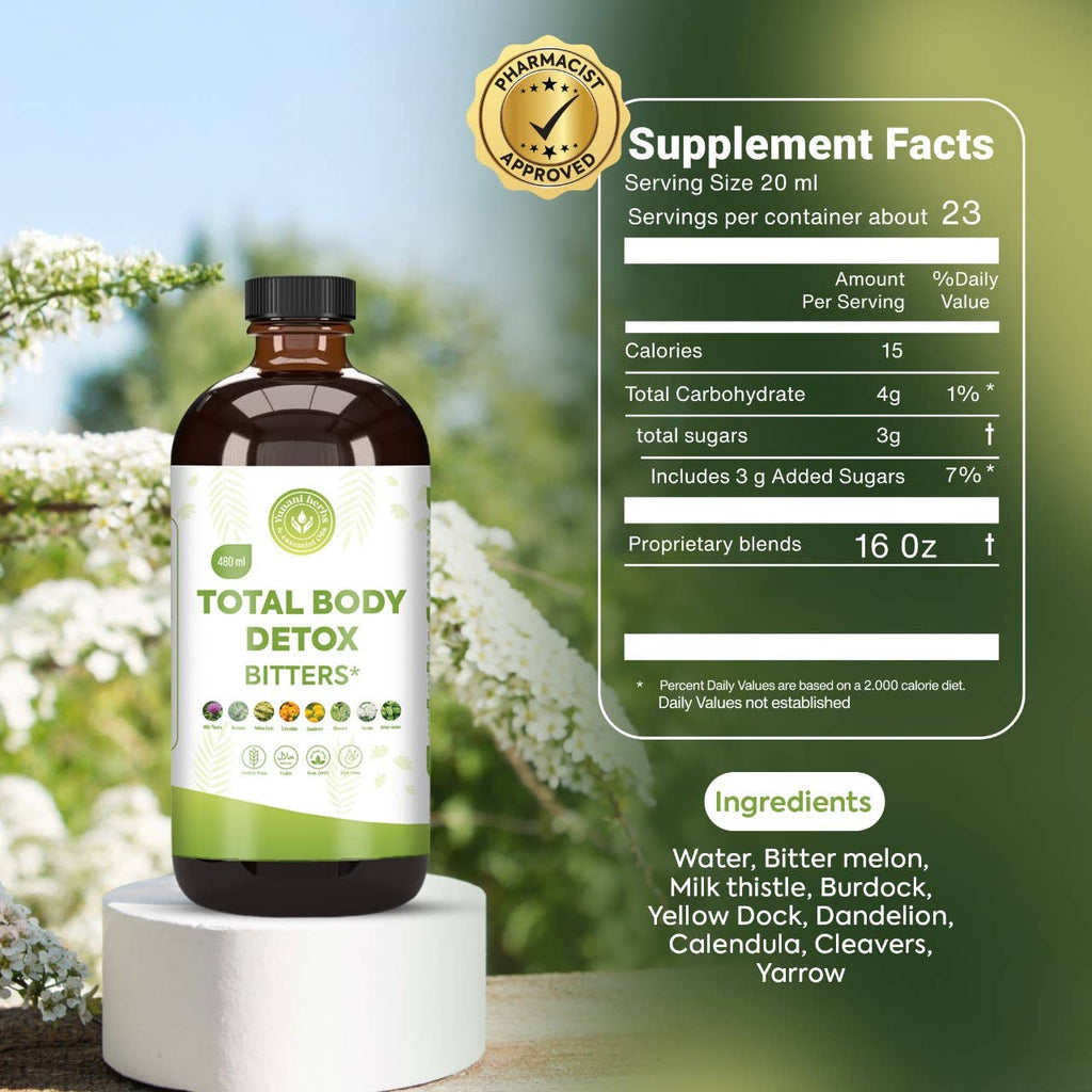 Total Body Detox living bitters 480mls